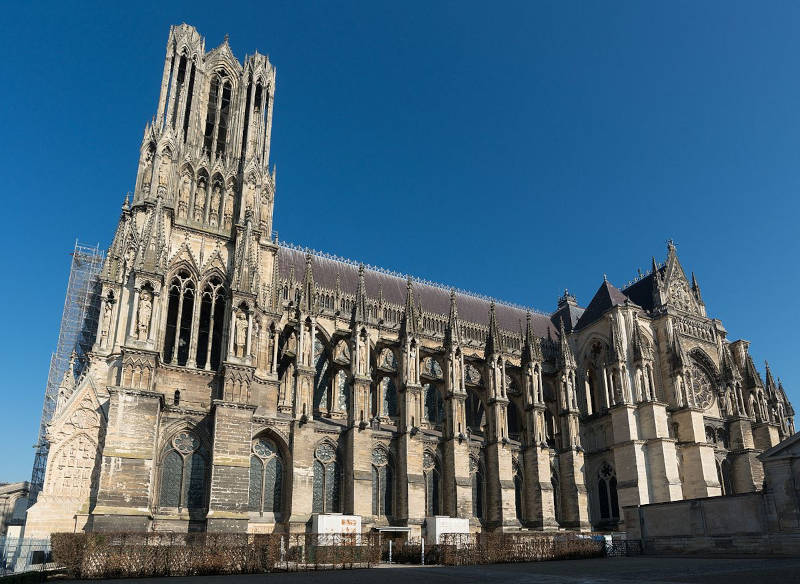 Département de la Marne (51) : La Cathédrale Notre-Dame de Reims.