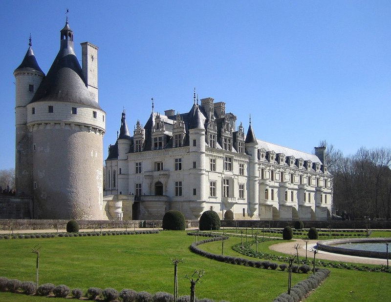 Département d'Indre-et-Loire (37) : Le Château de Chenonceau.