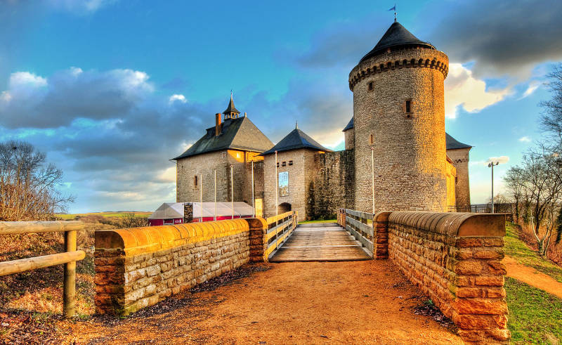 Département de la Moselle (57) : Le Château de Malbrouck.