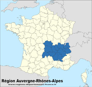 Région Auvergne-Rhône-Alpes.