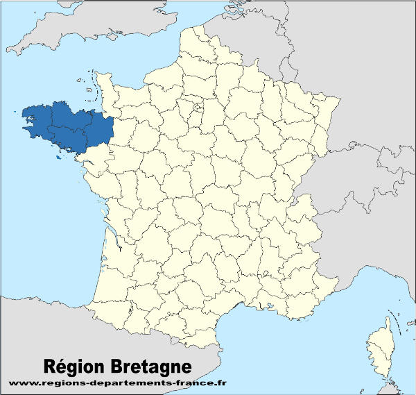Région Bretagne et localisation.