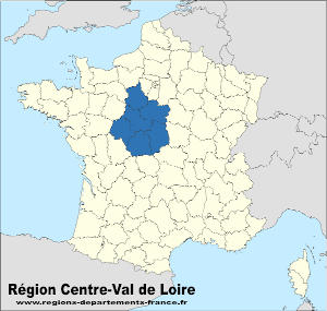 Réforme territoriale, carte de la nouvelle région Centre-Val de Loire. CC BY-SA (https://creativecommons.org/licenses/by-sa/4.0) Région Centre-Val de Loire.