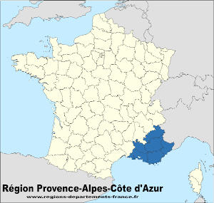Région Provence-Aples-Côte d'Azur.