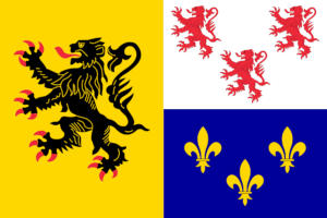 Drapeau de la région Hauts-de-France.