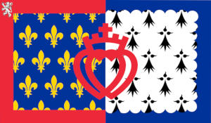 Drapeau de la région Pays de la Loire.